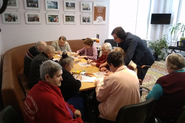 ELEKTRĖNŲ SOCIALINĖS GLOBOS NAMŲ GYVENTOJŲ UŽIMTUMAS